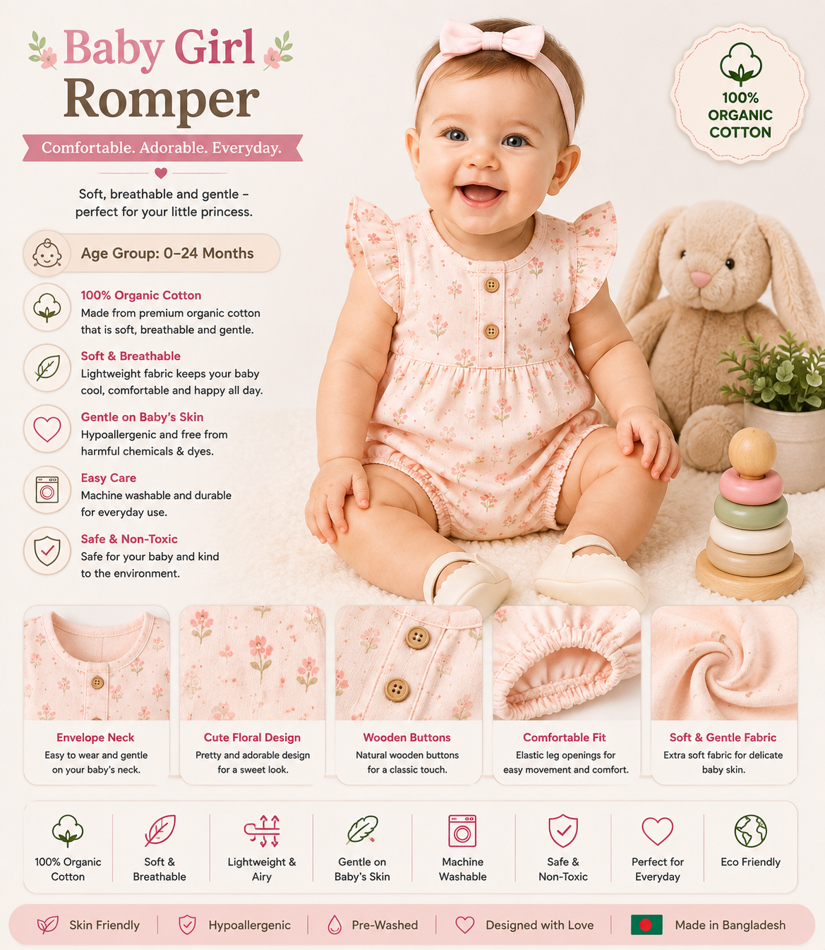 Baby Girl Romper