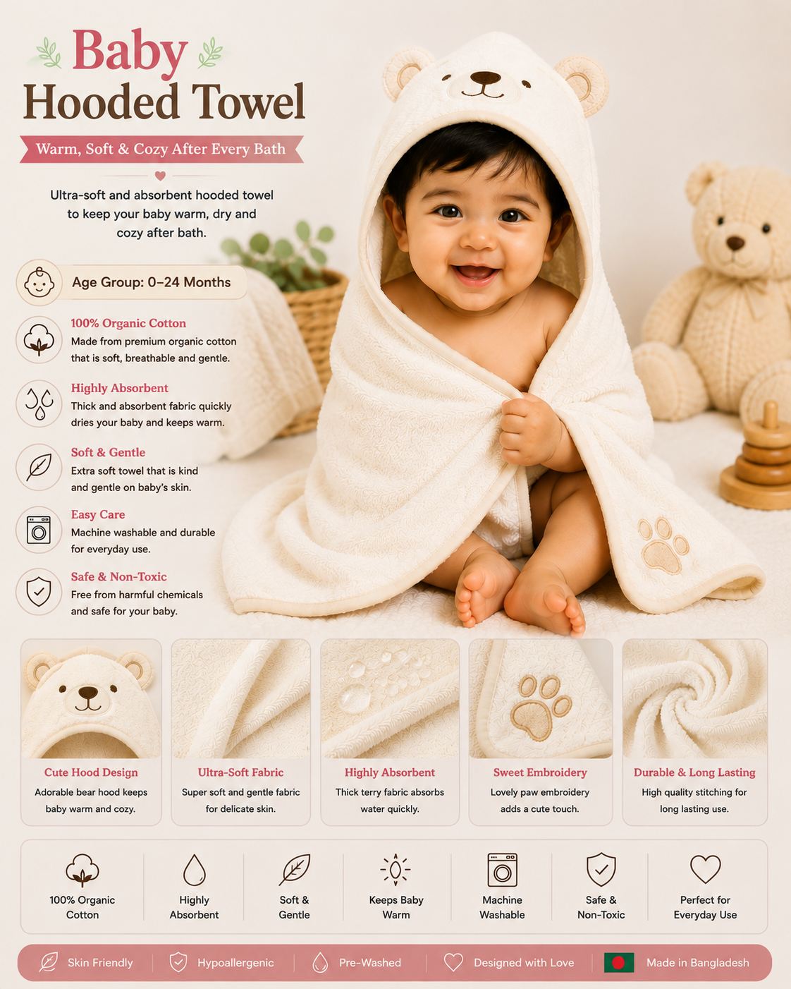 Baby Hooded Towel