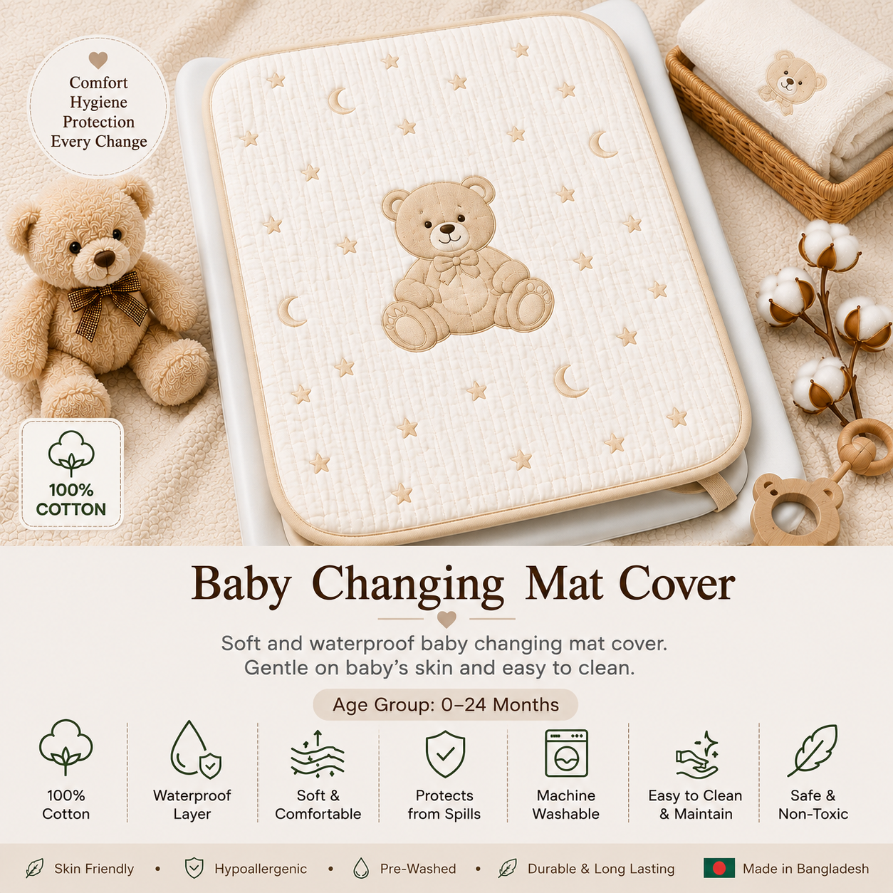 Baby Changing Mat Cover