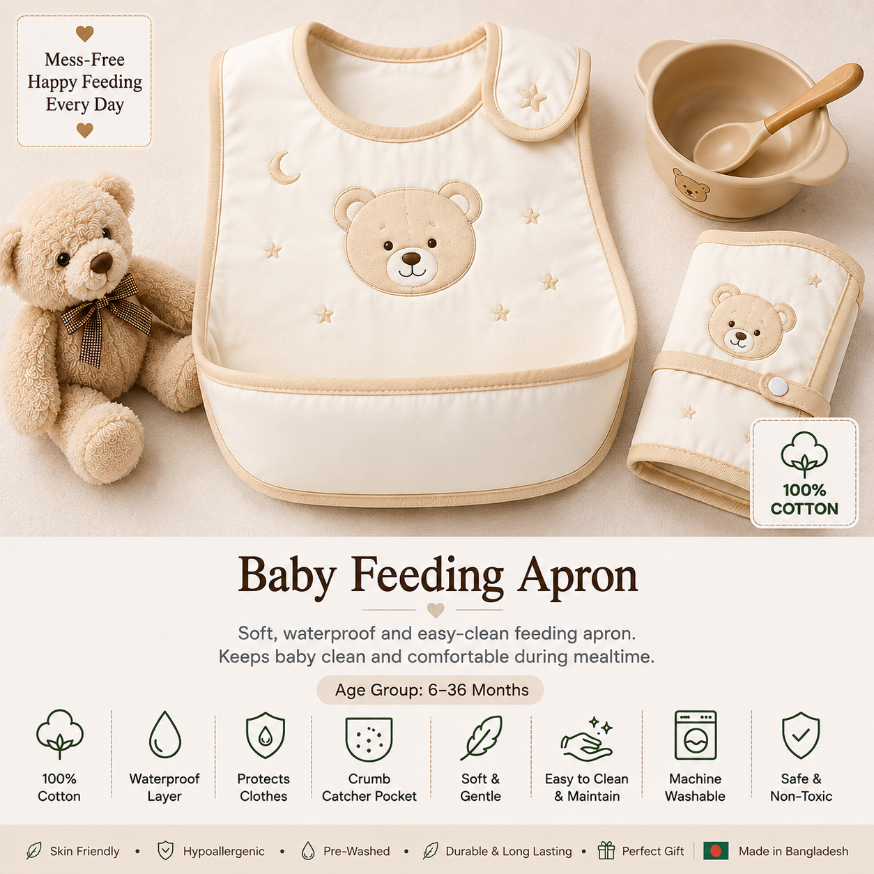 Baby Feeding Apron