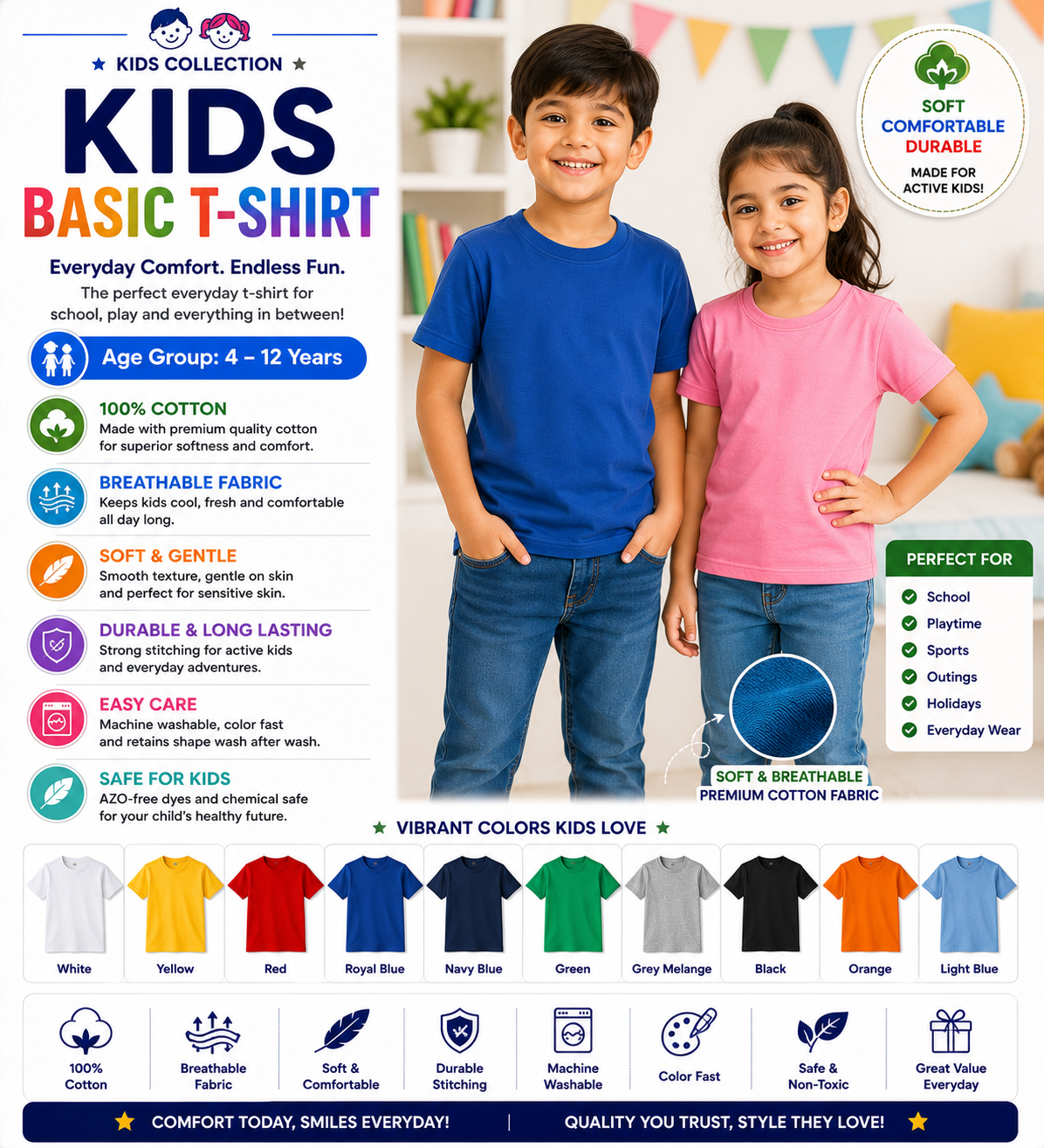 .Kids Basic T-Shirt