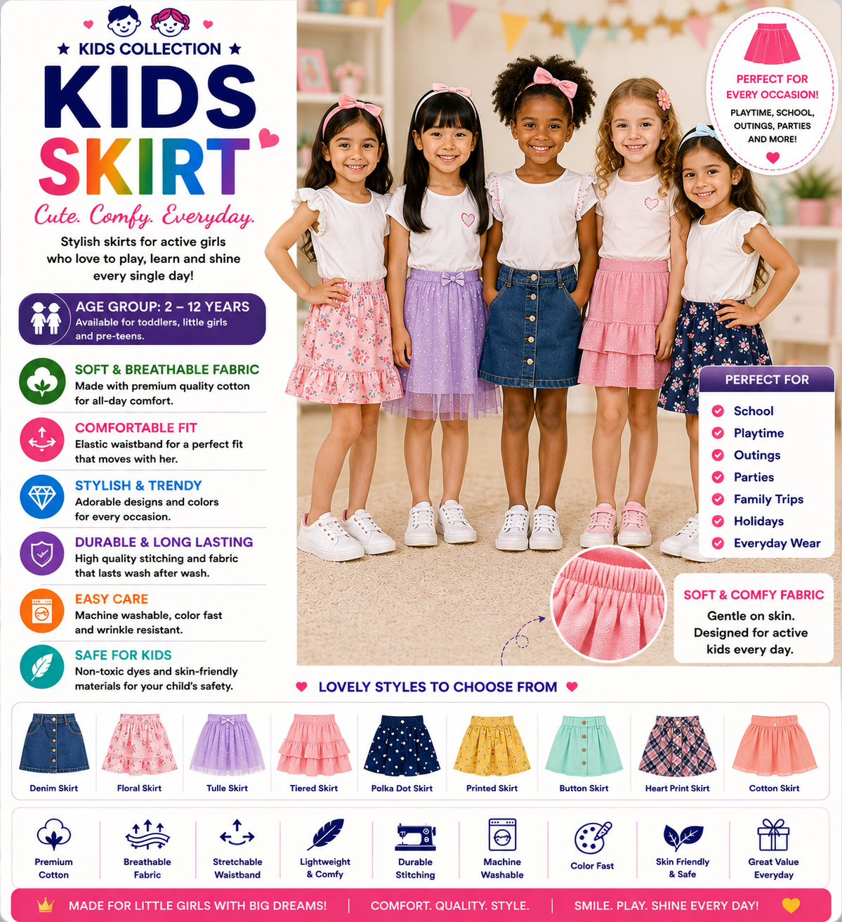 .Kids Skirt