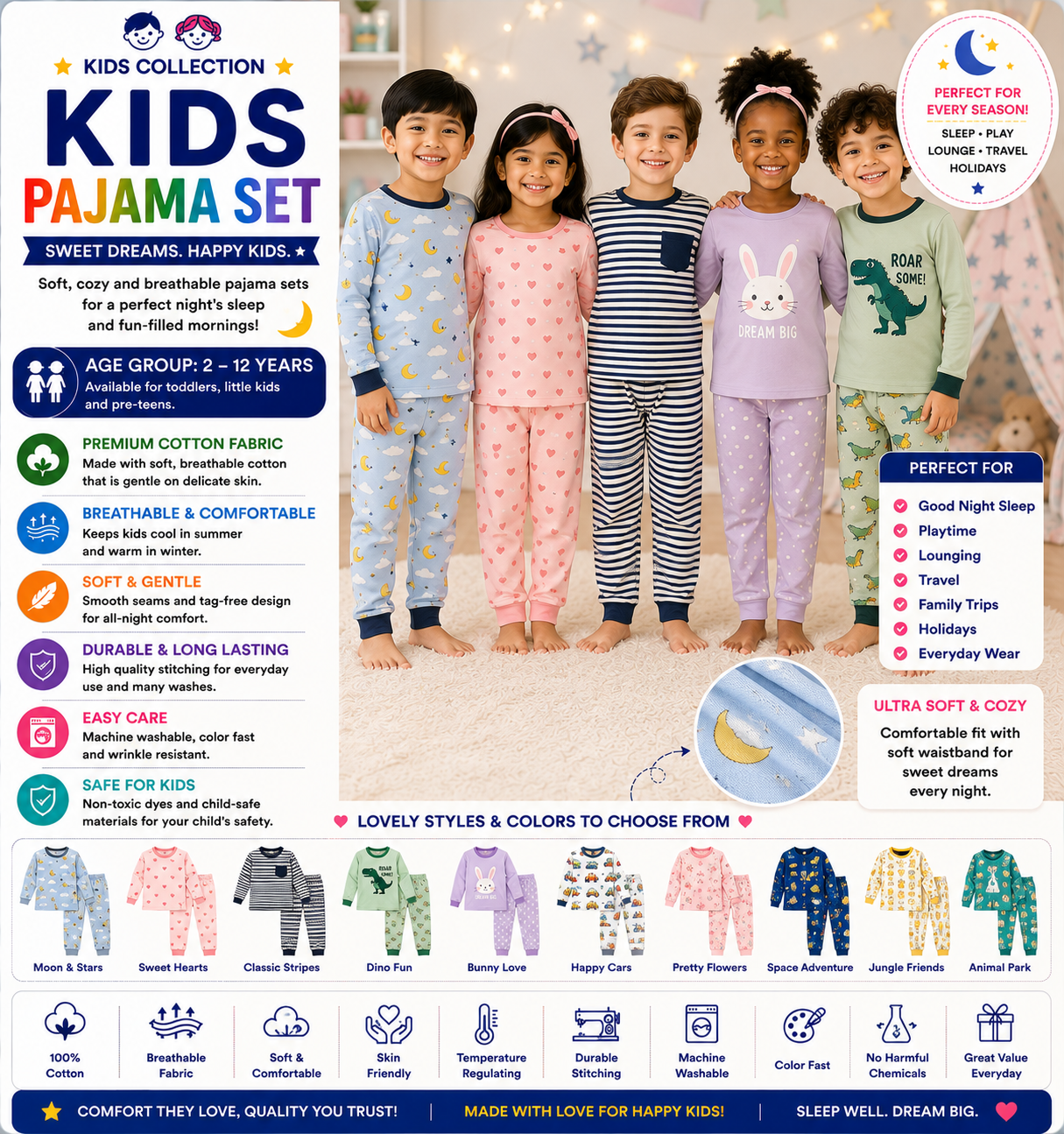 .Kids Pajama Set