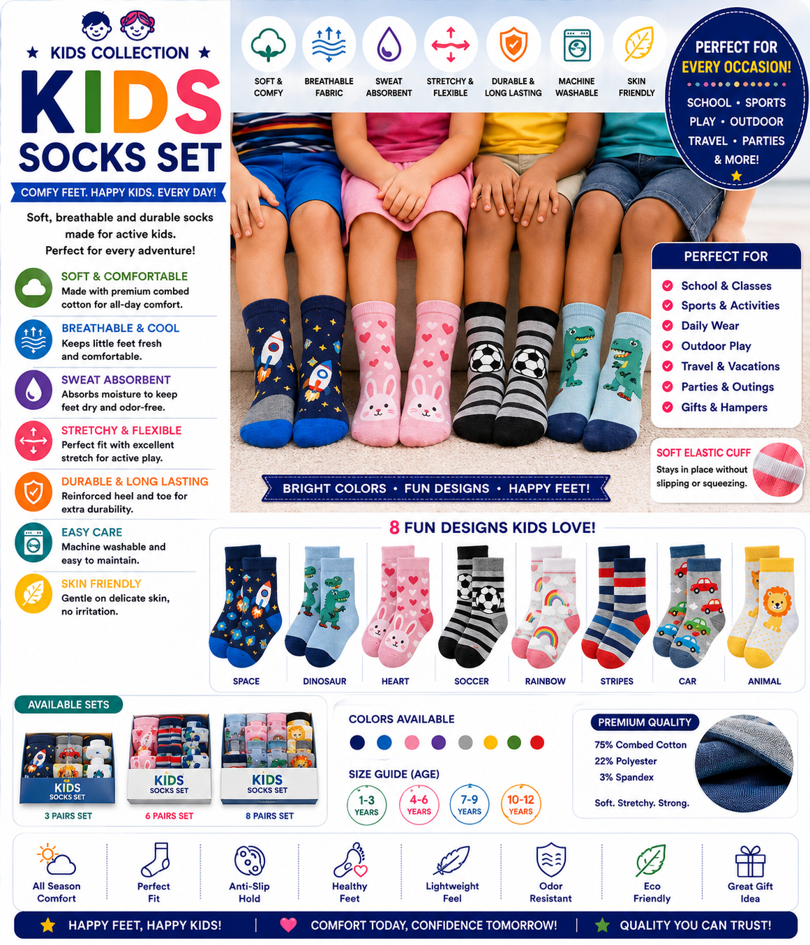 .Kids Socks Set