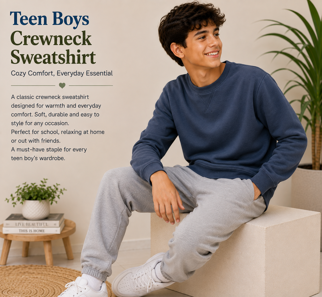 crewneck sweat shirt