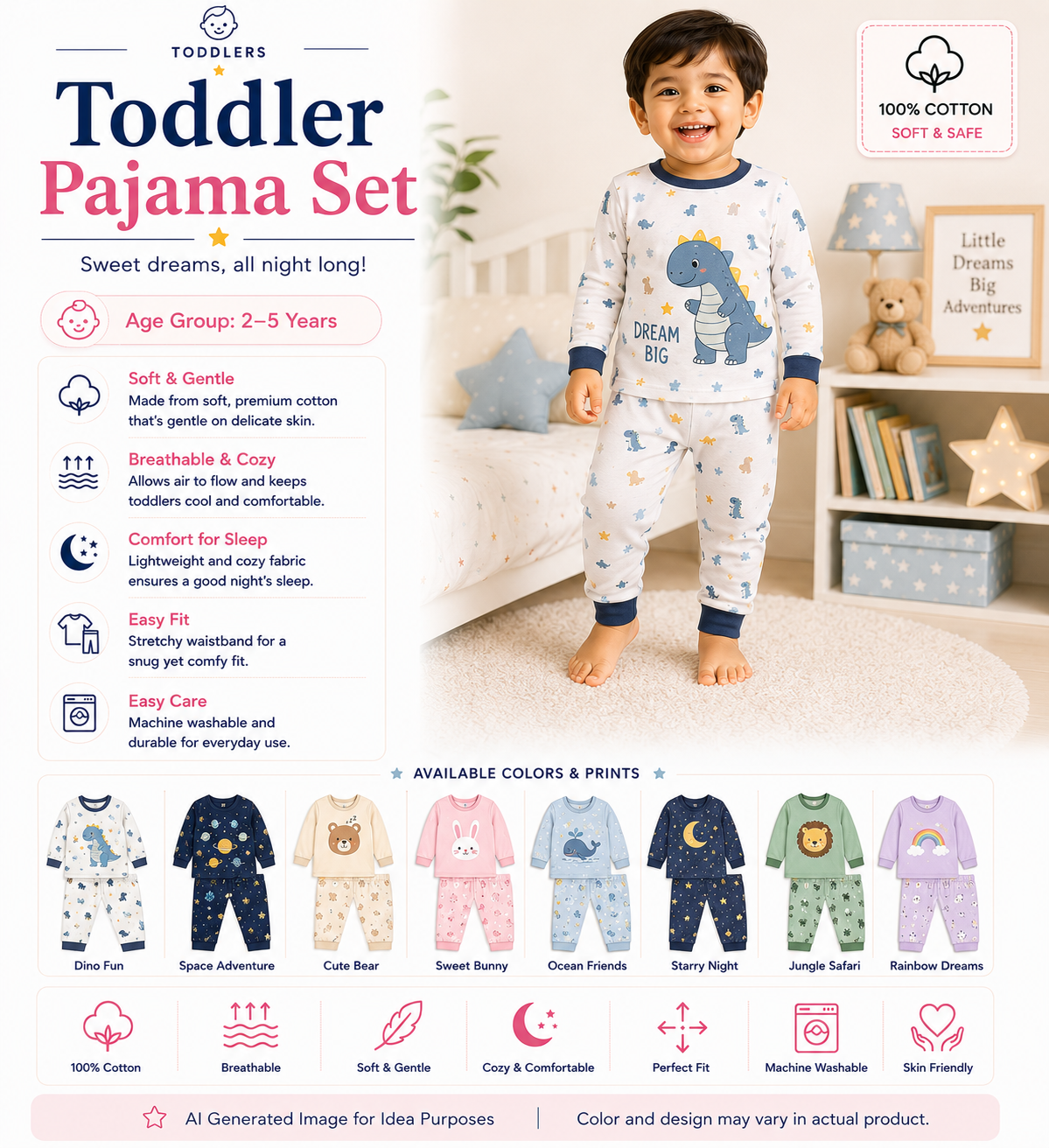 .Toddler Pajama Set