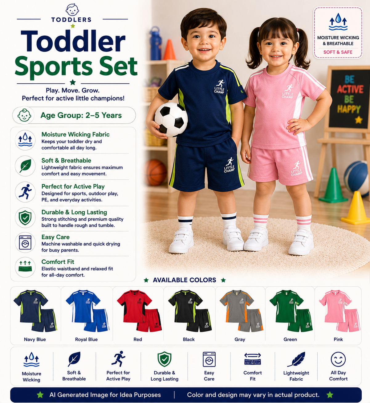 .Toddler Sports Set