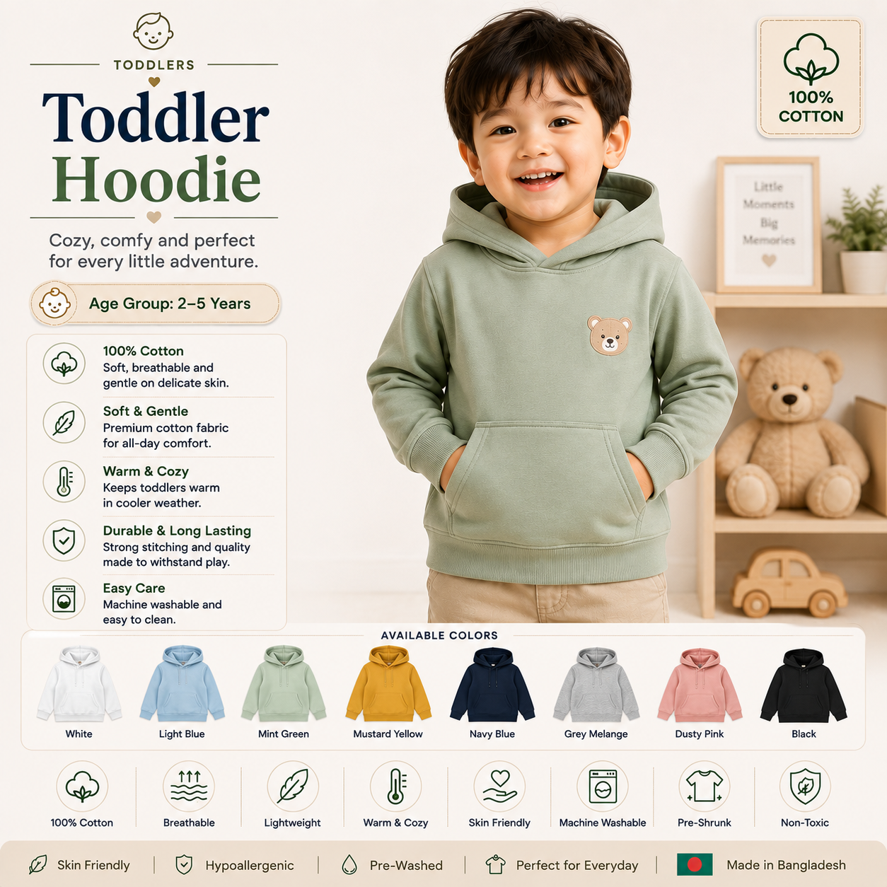 .Toddler Hoodie