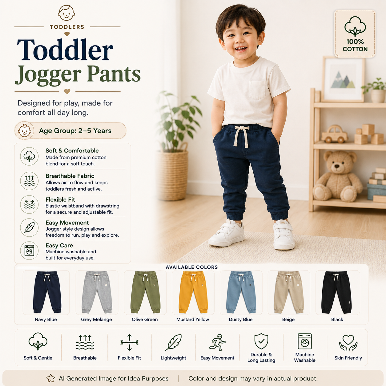 .Toddler Jogger Pants