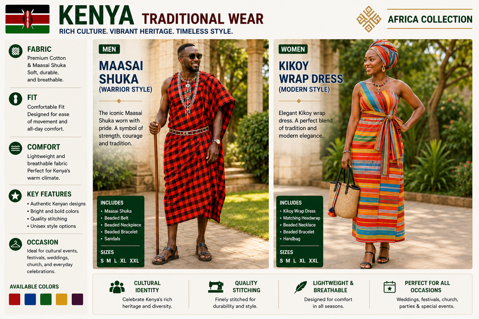 kikoy wrap dress modern style