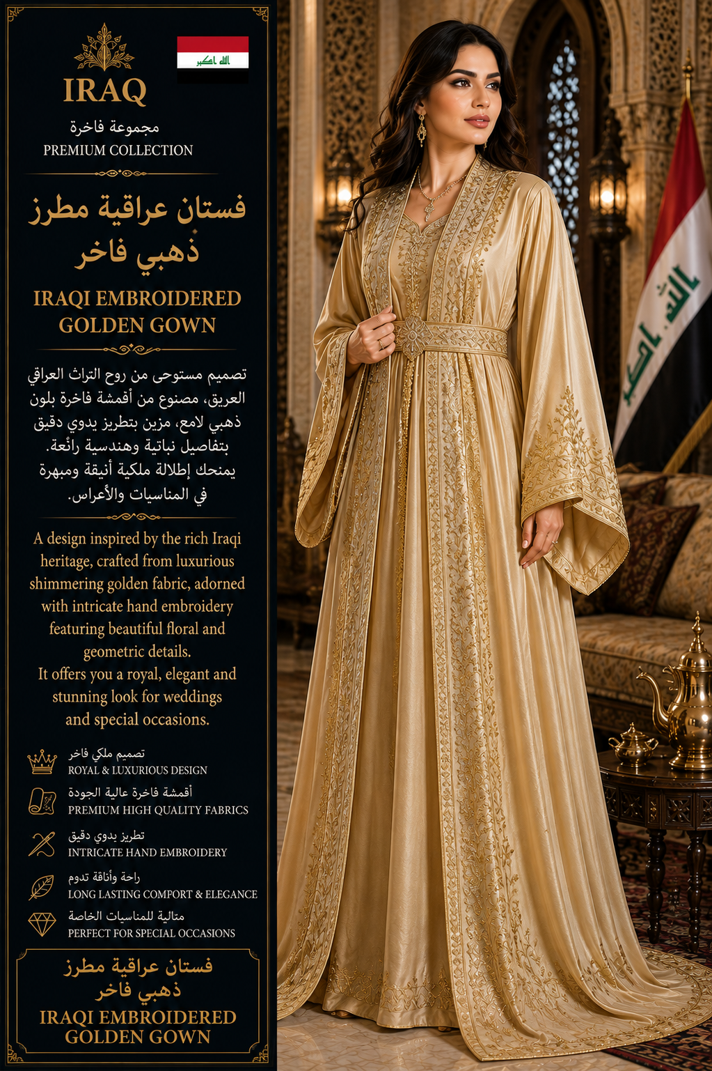 Embroidered Golden