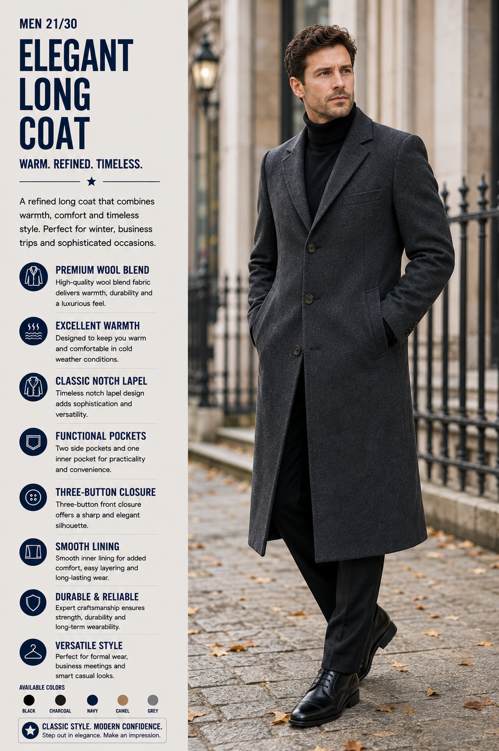 elegant long coat