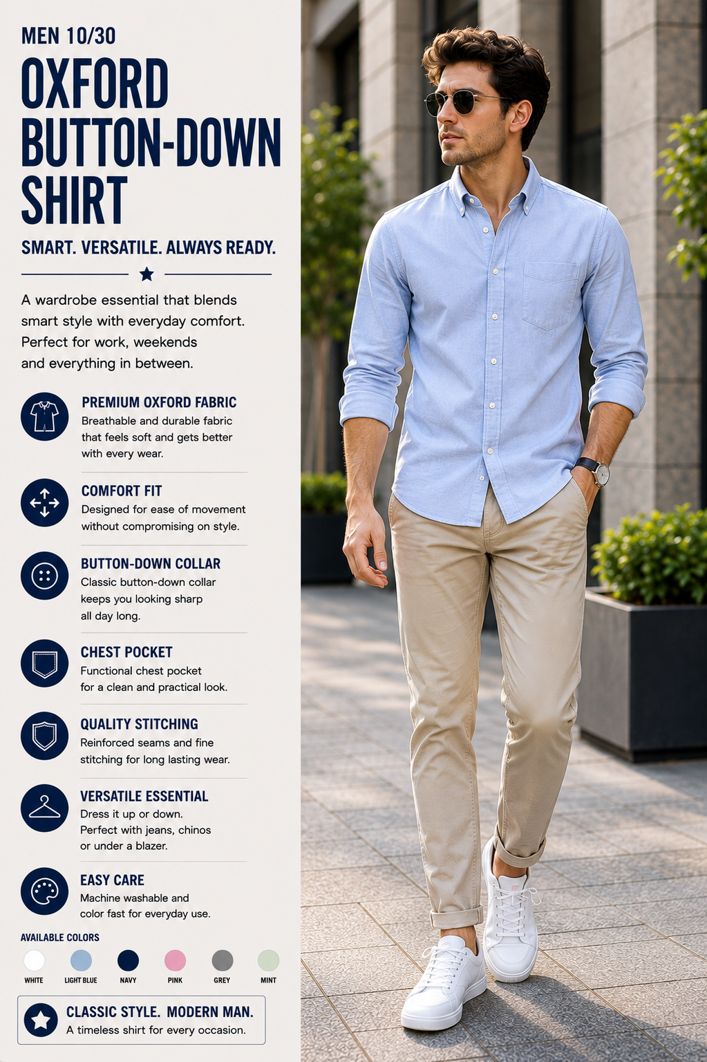 oxford button down shirt