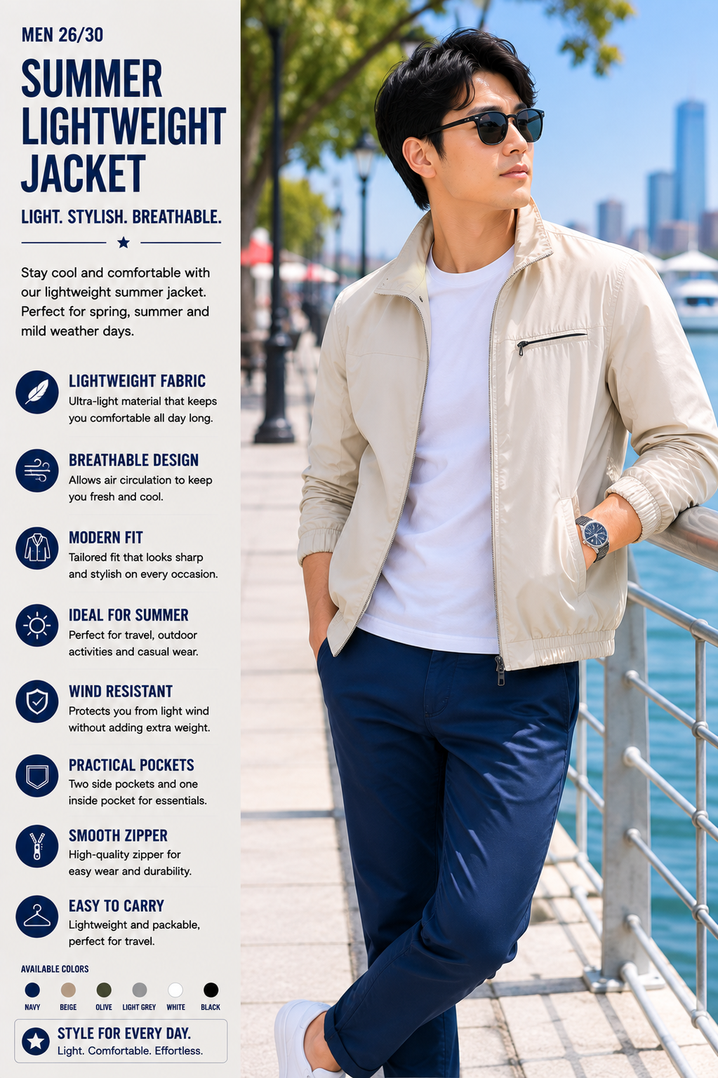 summer lightweight jacket